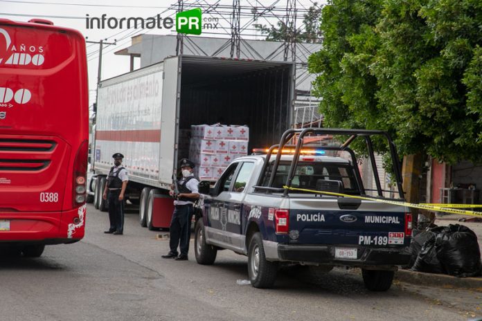 Víveres y otros enceres repartirá la Cruz Roja de Poza Rica (Foto: Jorge Huerta E.)