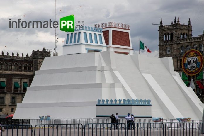Maqueta monumental que representa la Gran Tenochtitlan en ela CDMX (Foto: Jorge Huerta E.)