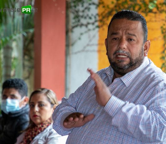 Presunto daño patrimonial en Coatzintla; el lunes inicia cobro de predial Cesar Ulises García Vázquez denunció presunto daño patrimonial de su antecesora (Foto: Jorge Huerta E.)