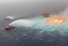 Incendio en la sonda de Campeche