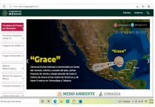 Grace es categoría 3 y aún no toca tierra veracruzana Grace se convierte en huaracán categoría 3 (imagen Conagua)