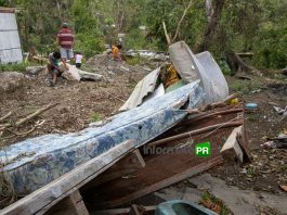Estragos del huracán "Grace" en la colonia El paraíso de Poza Rica (Foto: Jorge Huerta E.)