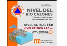 El río Cazones en este momento no representa riesgo alguno en Poza Rica Río Cazones no representa riesgo en este momento