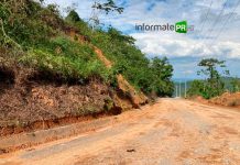 Muchos tramos de la carretera Coyutla- Filomeno Mata practicamente como terracería (Foto: Jorge Huerta E.)