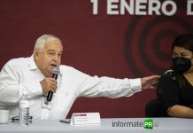 Regidores con bolsillos de cristal señala “El Pulpo” Remes en rueda de prensa Al término de la primera reunión de cabildo, Fernando "El pulpo" Remes en conferencia de prensa, en la imagen con la síndica Lizeth Guerra (Foto: Jorge Huerta E.)