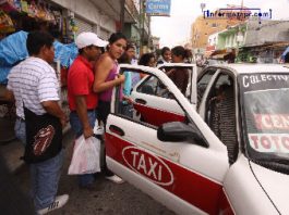 Esperan comerciantes que taxis vuelvan el centro de la ciudad (Foto: Jorge Huerta E.)