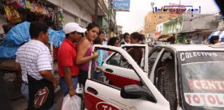 Esperan comerciantes que taxis vuelvan el centro de la ciudad (Foto: Jorge Huerta E.)