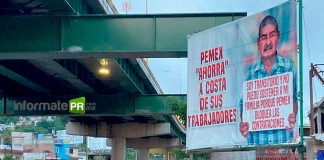 El sindicato petrolero ha intensificado una campaña contra PEMEX desde que se anunció la basificación directa de sus trabajadores, es decir sin mediar el sindicato de manera exlusiva (Foto: Jorge Huerta E.)