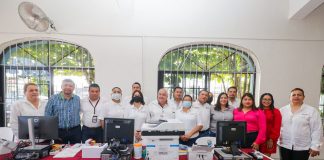 Inauguran módulo de aplacamiento en Casa de cultura de Poza Rica (Foto: Com. Soc.)