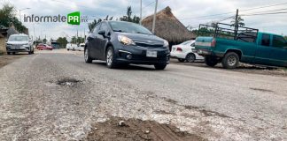 Pésimas condiciones la carretera de Poza Rica a Cumbre Tajín (Foto: Jorge Huerta E.)