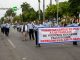 Trabajadores de la sección 30 del STPRM se manifestaron durante el desfile del 18 de marzo (Foto: Jorge Huerta E.)