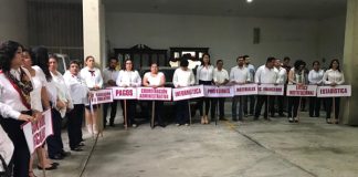 Toma de protesta de la Delegada de la SEV en Poza Rica, Selene González Morgado (Foto: Jorge Huerta E.)