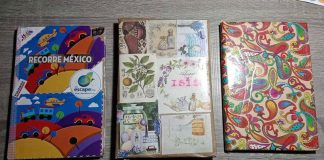 Taller de libro artesanal imparten en la Casa de cultura de Coatzintla (Foto: Jorge Huerta E.)