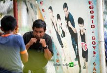 Goyo García, boxeador de Poza Rica que peleó en la misma función con Julio César Chávez en las Vegas, USA en 1995 (Foto: Jorge Huerta E.)