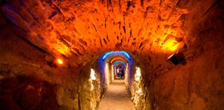 Túnel bajo la ciudad de Puebla, que pudo haber sido utilizado en la batalla del 5 de mayo (Foto: Jorge Huerta Estrada/ElportalMX)