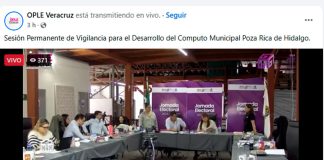 Sesión permanente en la elección municipal de Poza Rica, en la ciudad de Xalapa