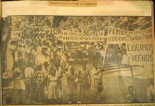 Manifestación para el esclarecimiento del asesinato de Alberto J. Altamirano