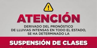 Suspenden clases el miércoles 8 de octubre en la entidad veracruzana