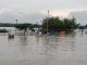 Se desborda el río Tecolutla en Gutiérrez Zamotra (Foto: Rubén Licona)