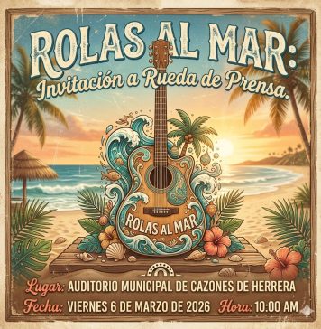 Invitan a rueda de prensa de «Rolas al Mar» en Cazones