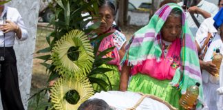 Totonacos del Kantiyán, en Papantla y Poza Rica celebraron una ceremonia de permiso, perdón y agradecimiento (Fotos: Jorge Huerta E.)