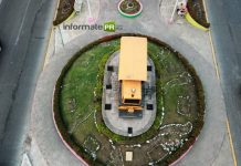 La maquinita o la burrita, monumento histórico de Poza Rica (Foto: Jorge Huerta E.)