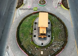 La maquinita o la burrita, monumento histórico de Poza Rica (Foto: Jorge Huerta E.)